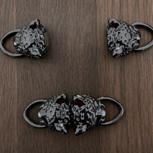 Tiger Head Magnetic Clasp Gunmetal