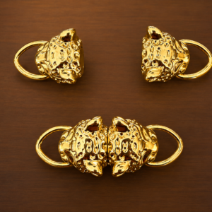 Tiger Head Magnetic Clasp Gold