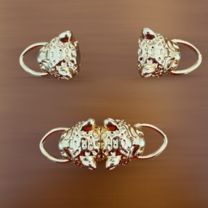 Tiger Head Magnetic Clasp Gold